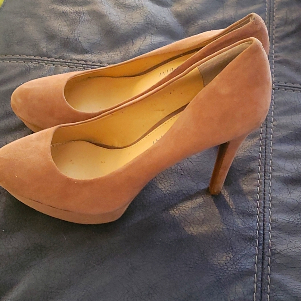Tan pumps